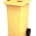 Передвижной мусорный контейнер 240л Арт.24.С29 (желтый) /024599/